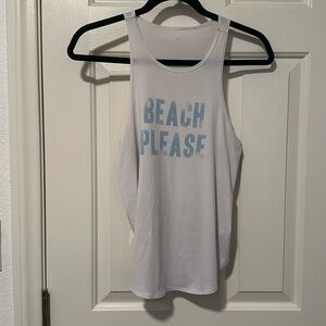 Fabletics “beach please” tank top